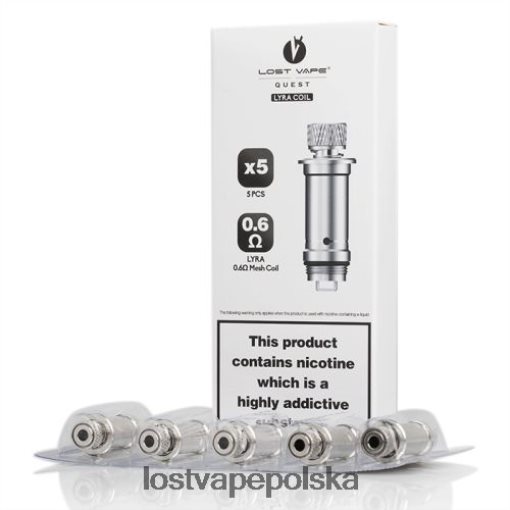 Lost Vape Lyra cewki zamienne (5 szt.) cewka siatkowa 0,6 oma J4L2R391 Lost Vape Polska