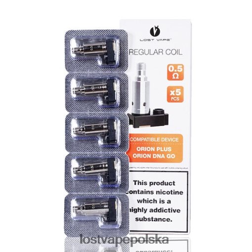 Lost Vape Orion plus cewki do wymiany DNA (5 szt.) 0,5 oma J4L2R326 Lost Vape Review Polska