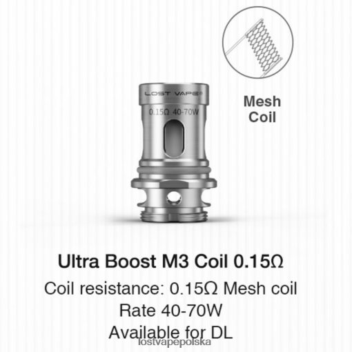 Lost Vape Ultra cewki wzmacniające (5 szt.) m3 v2 0,15 oma J4L2R348 Lost Vape Price Polska
