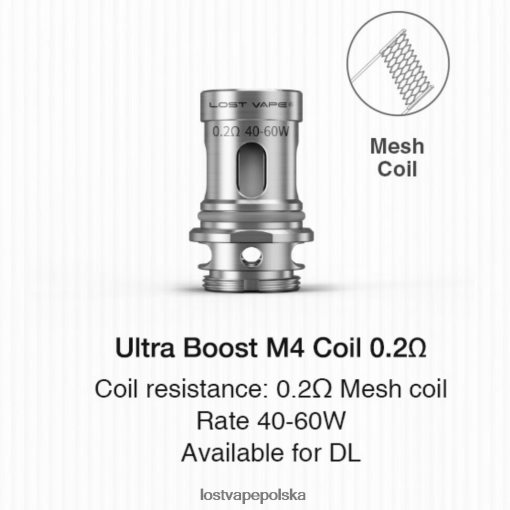 Lost Vape Ultra cewki wzmacniające (5 szt.) m4 v2 0,2 ​​oma J4L2R349 Lost Vape Pods Near Me