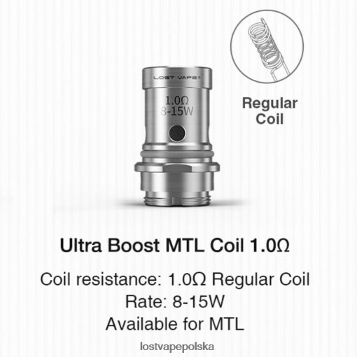 Lost Vape Ultra cewki wzmacniające (5 szt.) mtl v2 1,ohm J4L2R350 Lost Vape Customer Service