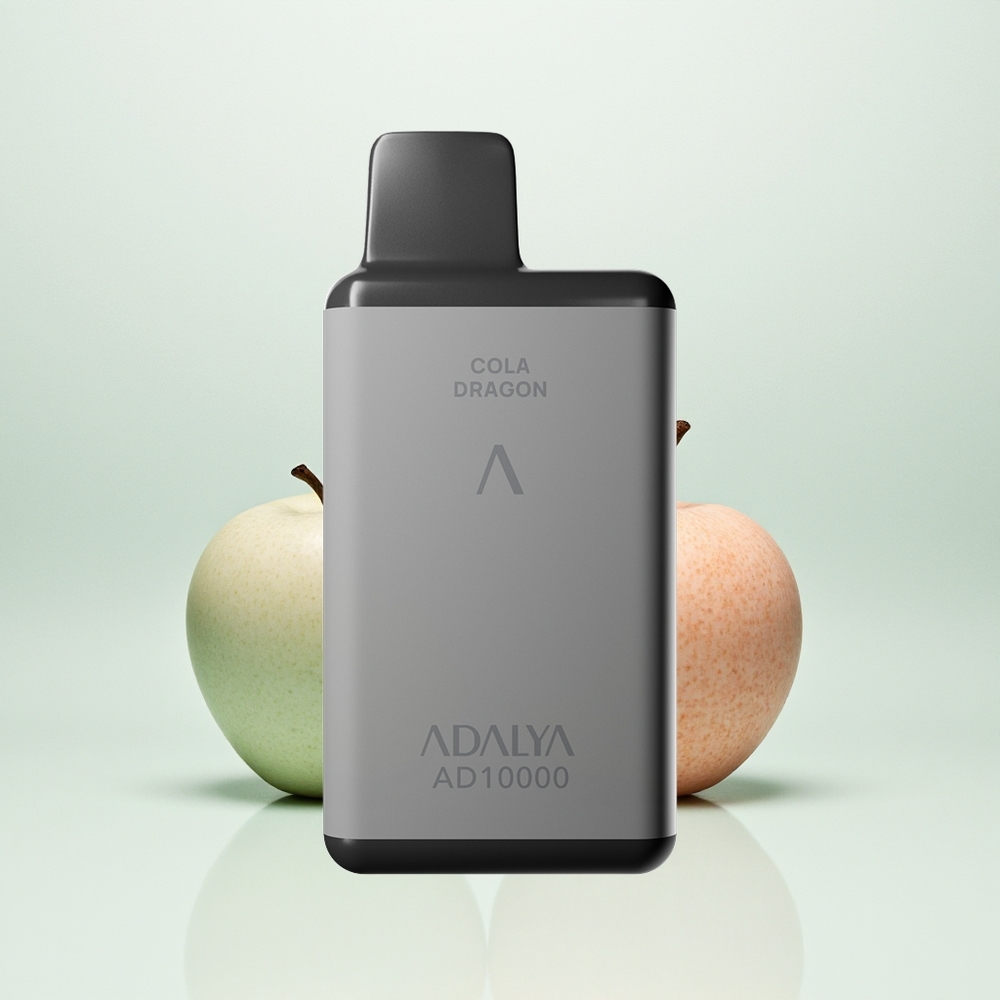 Adalya AD 10000 Puffs Dwa Jabłka Szare Kosmiczne z USB-C