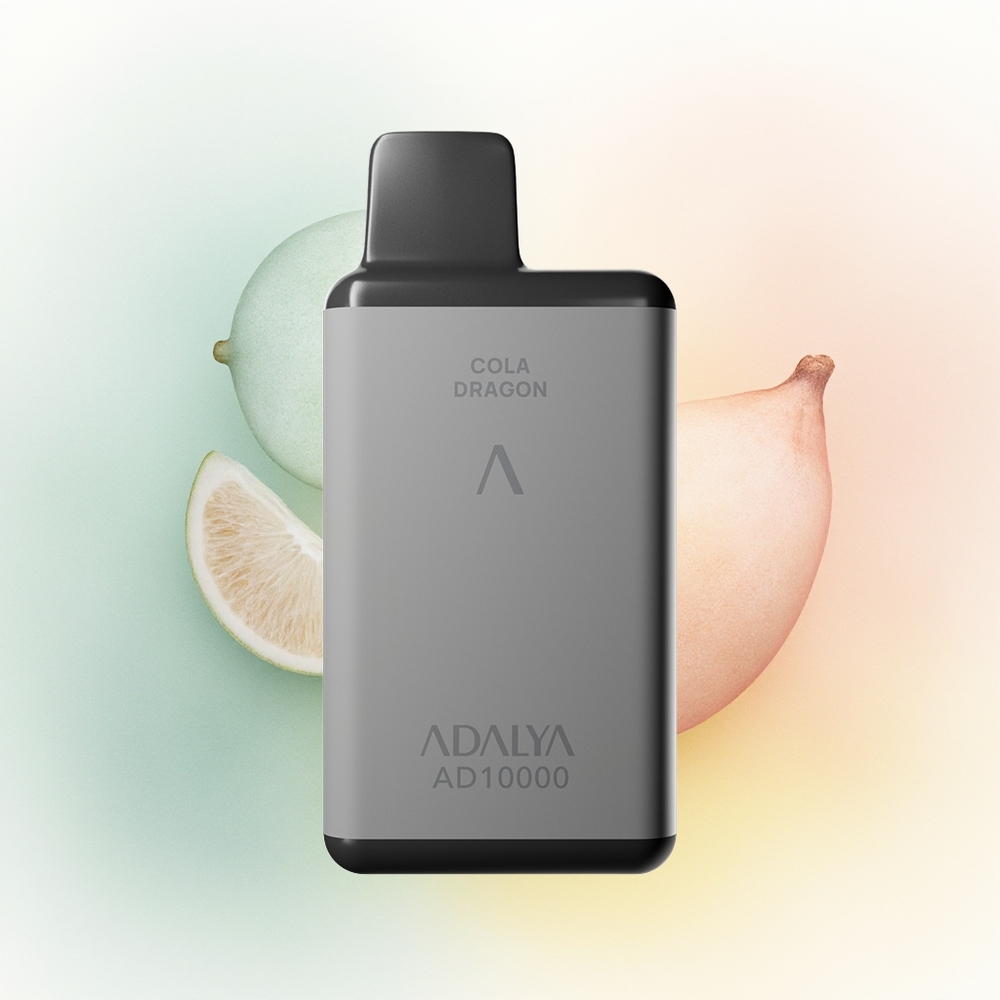 Adalya AD 10000 Puffs Miłość 66 Szary Kosmos Jedwabny Ekran