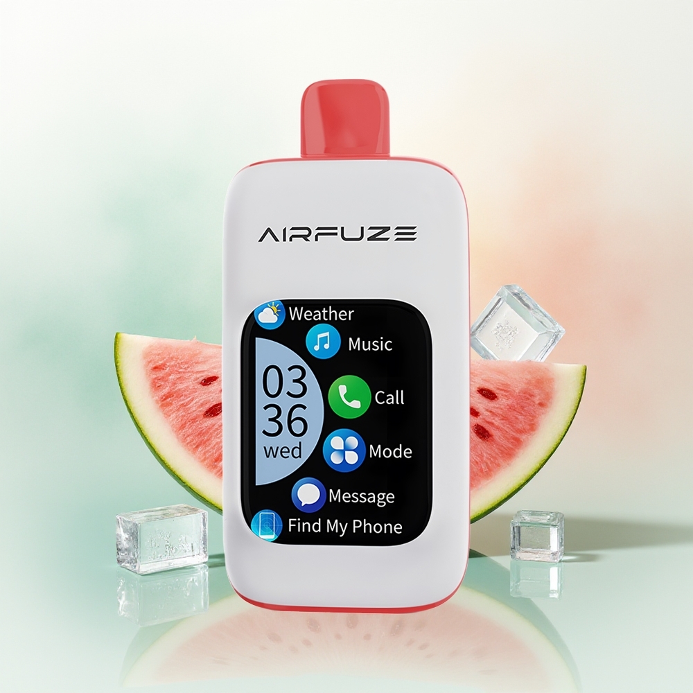 AirFuze Smart 30000 Puffs Arbuzowy Lód z Ekranem Dotykowym i Ładowaniem Type-C