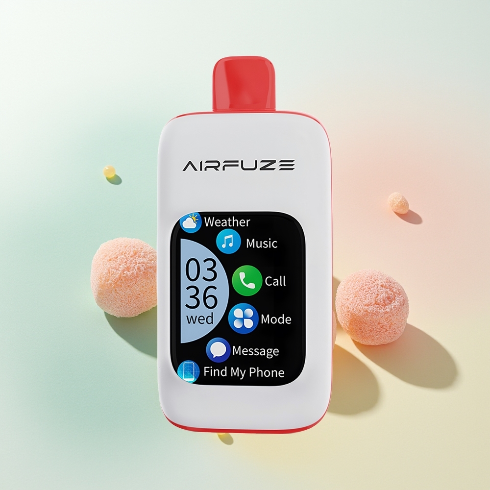 AirFuze Smart 30000 Puffs Kwaśny Soczysty Żelki z Ekranem 2.01'' i Baterią 900mAh