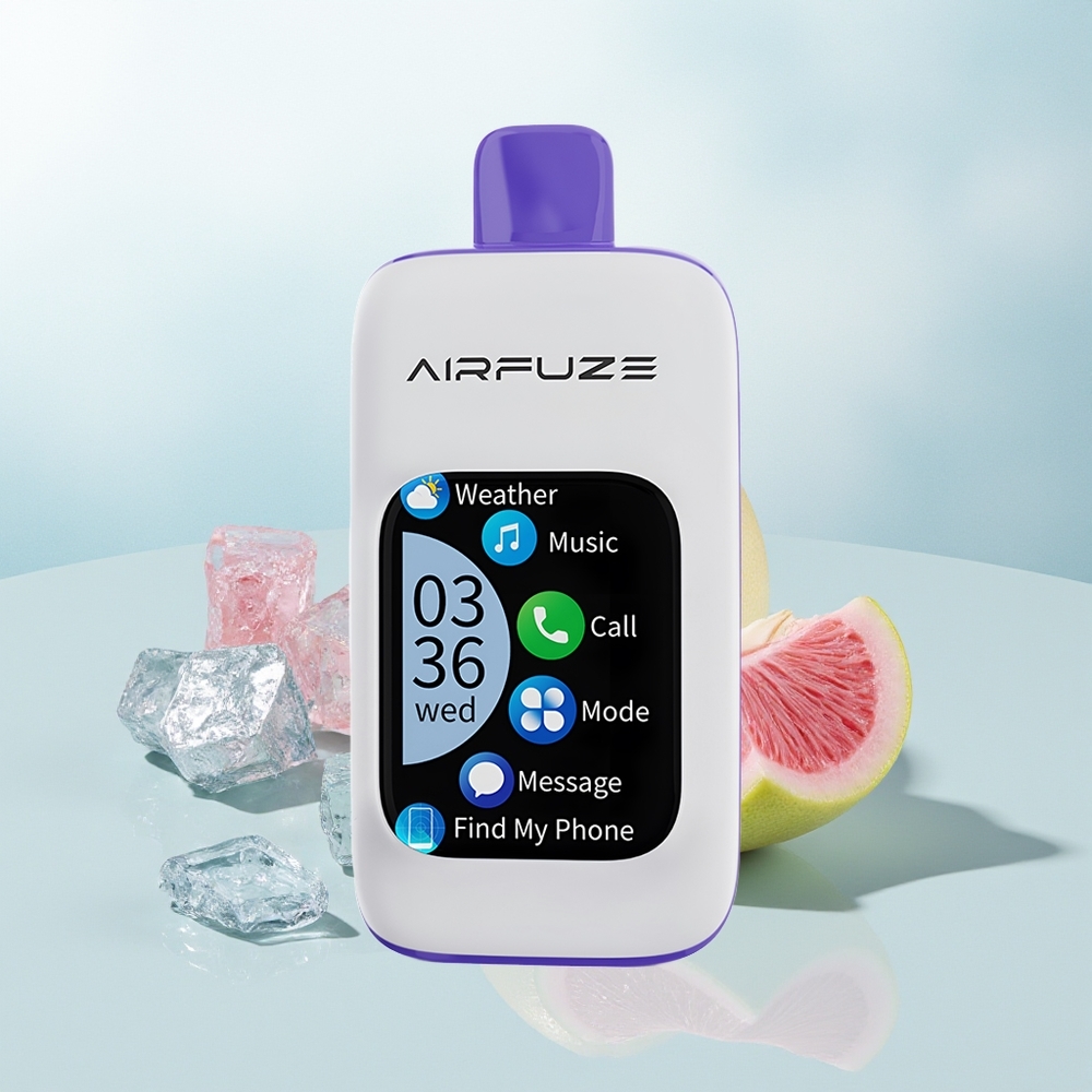 AirFuze Smart 30000 Puffs Lodowy Malinowy Błysk z Ekranem 5%