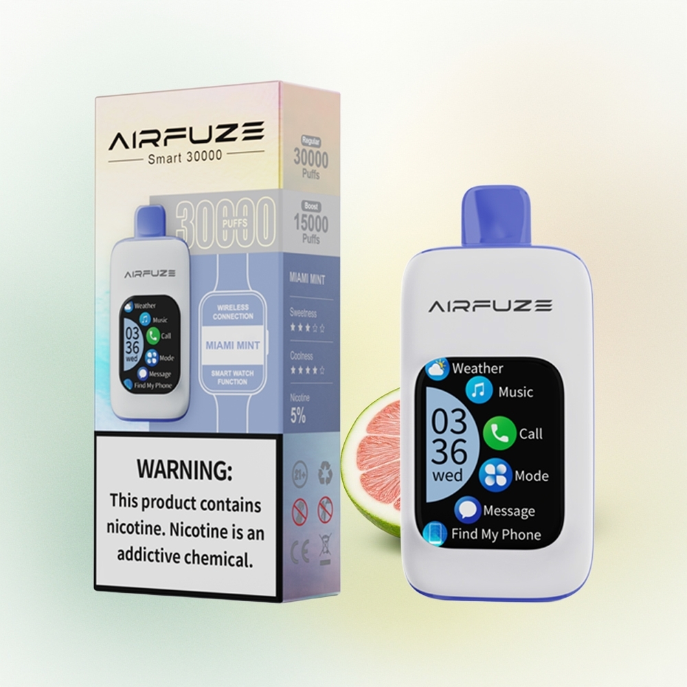 AirFuze Smart 30000 Puffs Miętowy Miami Smart 900mAh 5%