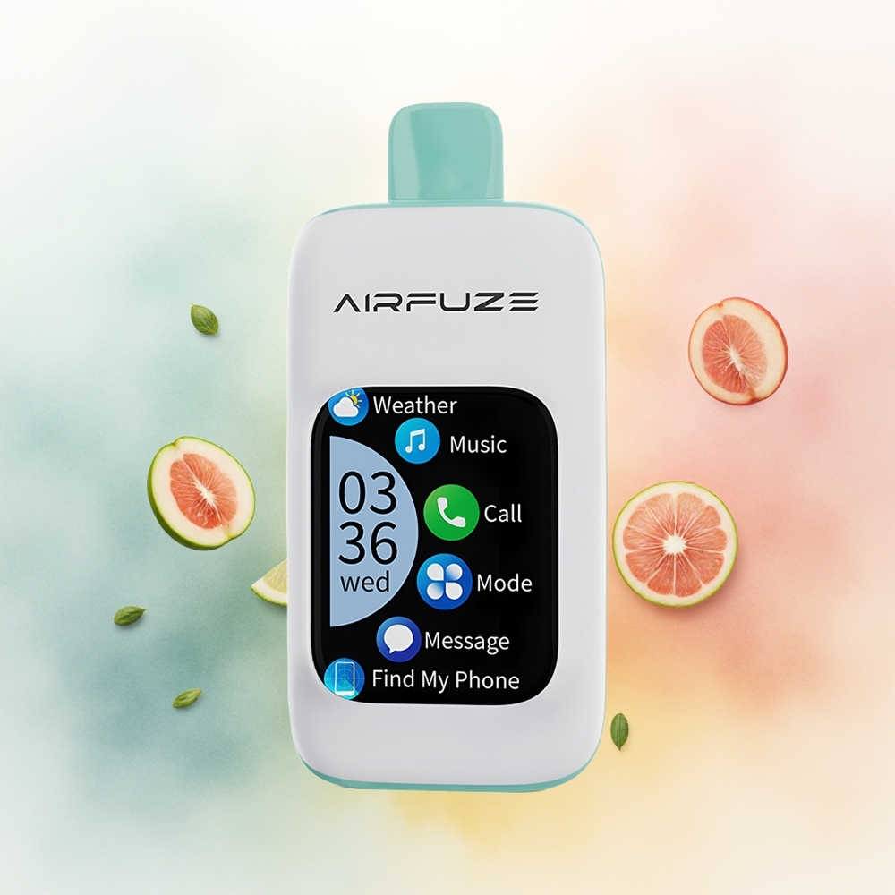 AirFuze Smart 30000 Puffs Tęczowy Wybuch Owoców z Wyświetlaczem TFT i Typem-C