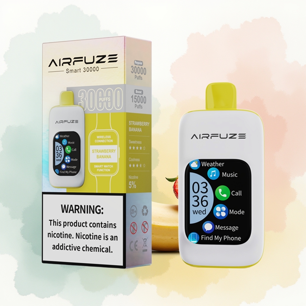 AirFuze Smart 30000 Puffs Truskawkowo-Bananowy Smart 900mAh Type-C