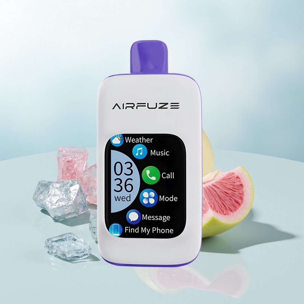 AirFuze Smart Pro 40000 Puffs Lód Malinowy z Muzyką i Ekranem Dotykowym