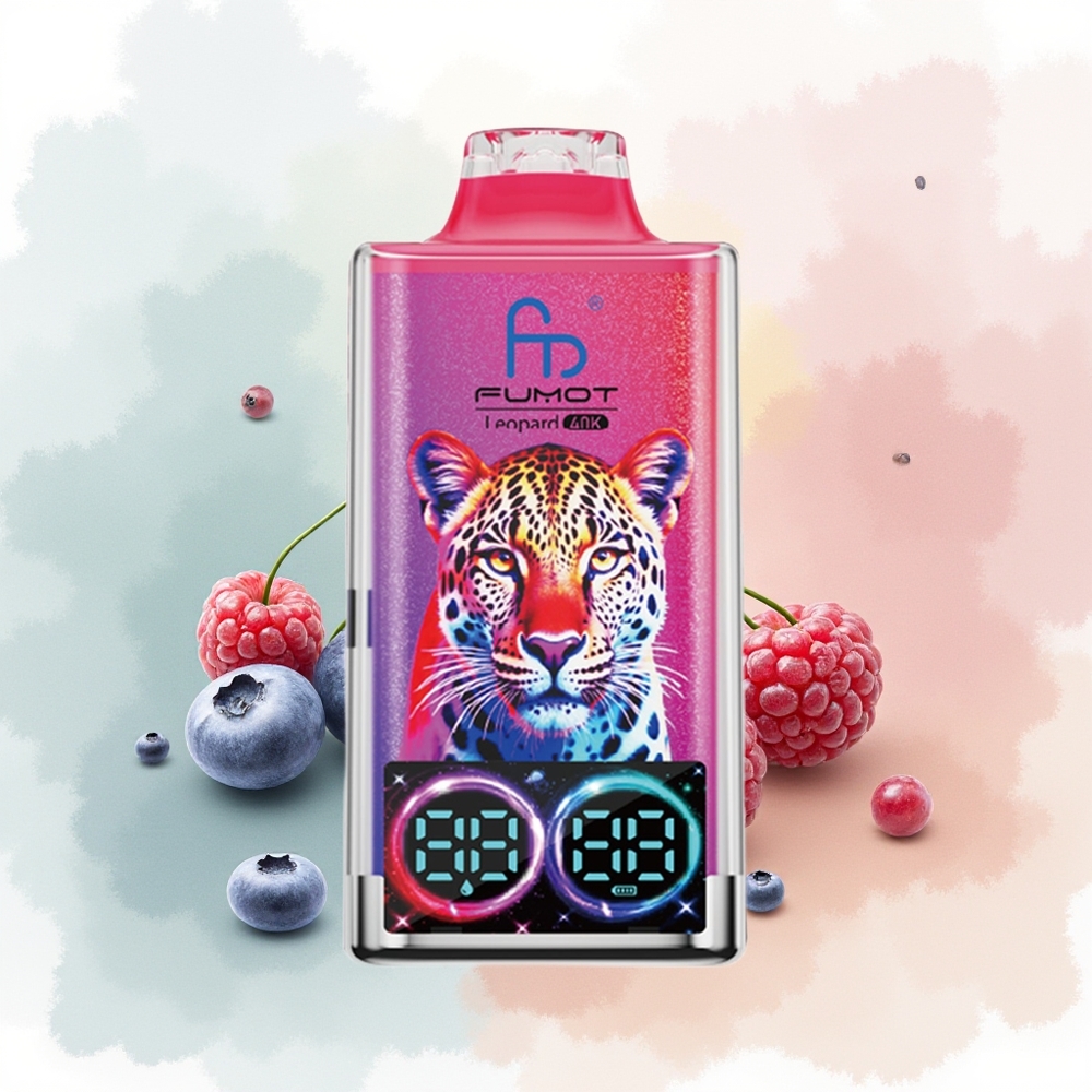 Fumot Leopard 40K Puffs Borówka Wiśnia Żurawina 5% Dual Mesh