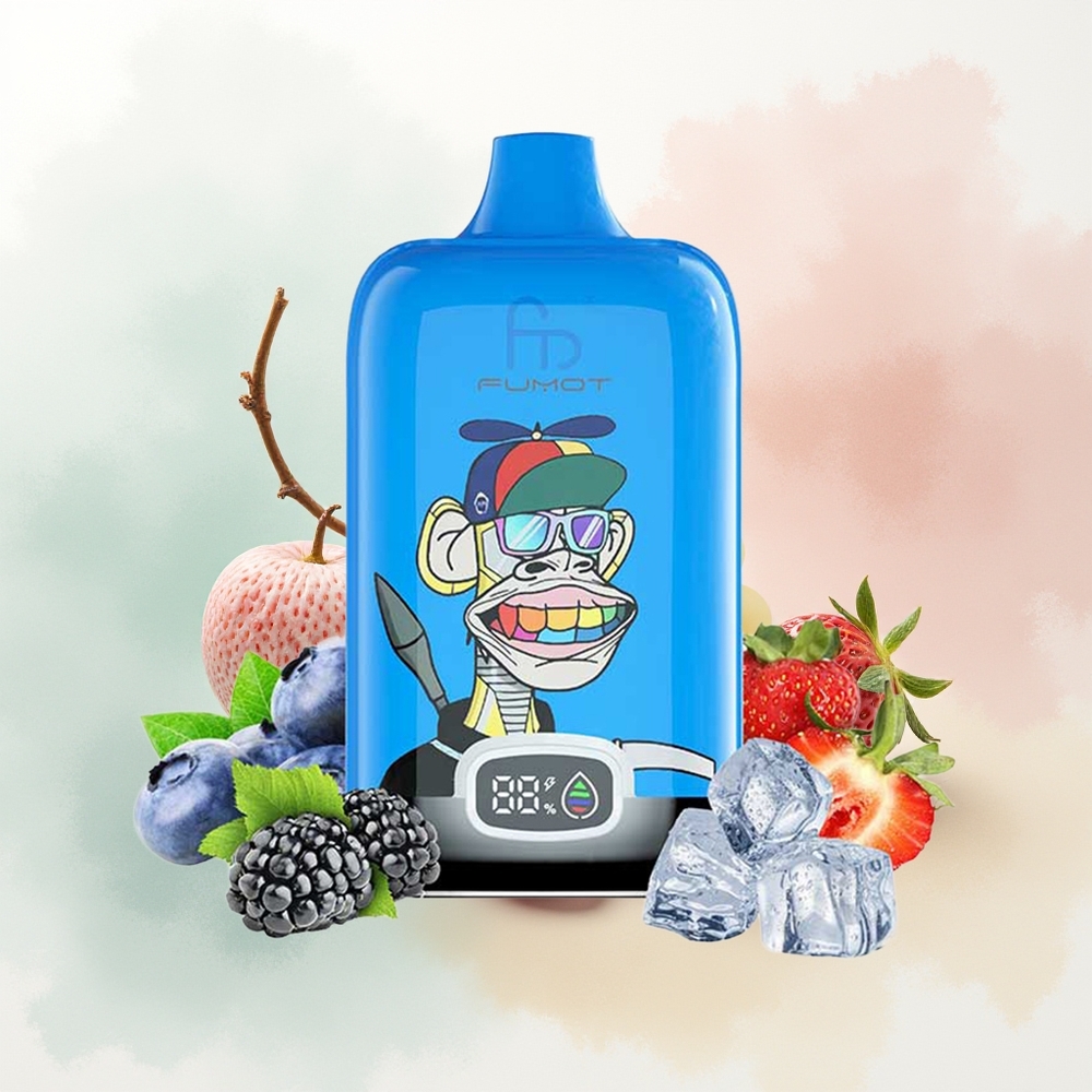 Fumot Tornado Digital Box 12000 Puffs Truskawkowo-Winogronowy MESH 20ml