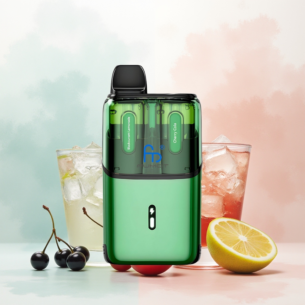 Fumot Ultra T32000 Puffs Czarna Porzeczka Lemoniada - Wiśniowa Cola z Zaawansowaną Siatkową Cewką i Ładowaniem Typu-C