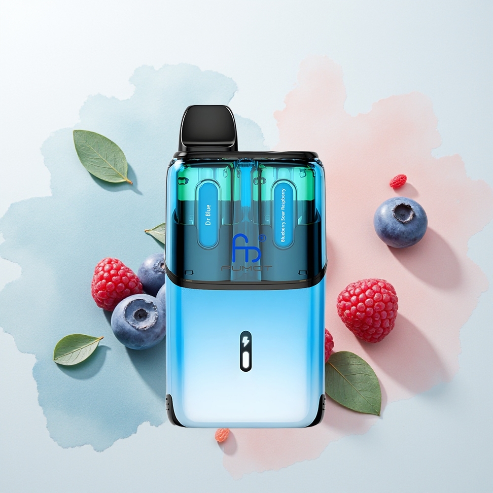Fumot Ultra T32000 Puffs Dr Blue - Jagoda Kwaśna Malina z Mesh Coil i 800mAh