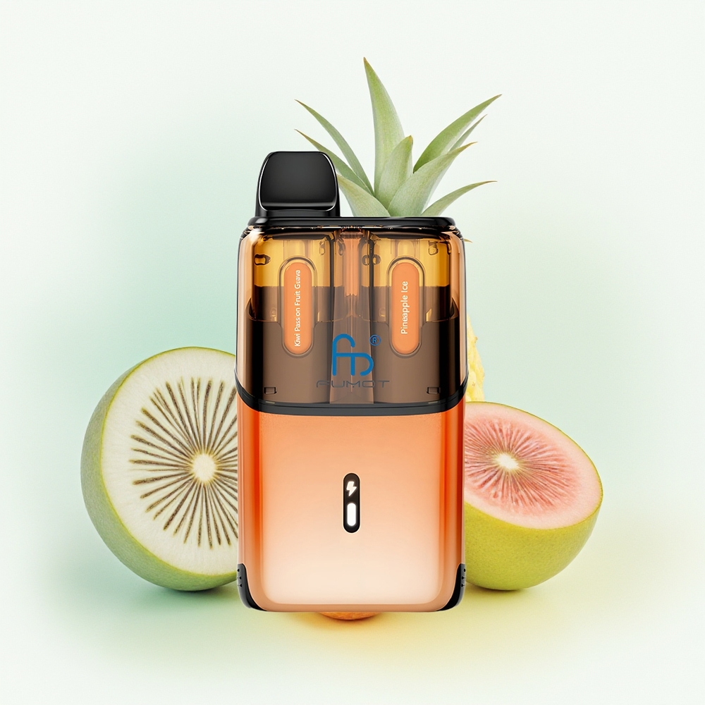 Fumot Ultra T32000 Puffs Kiwi Marakuja Guawa - Ananasowy Lód z Mesh Coilem i Ładowaniem Type-C