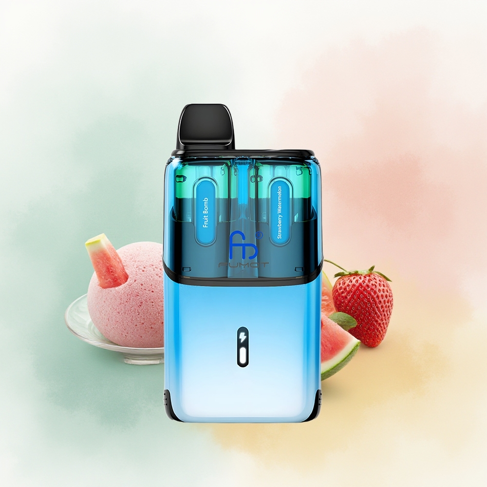 Fumot Ultra T32000 Puffs Owocowa Bomba - Truskawka Arbuz z Ładowaniem Typ-C i Mocą 20mg