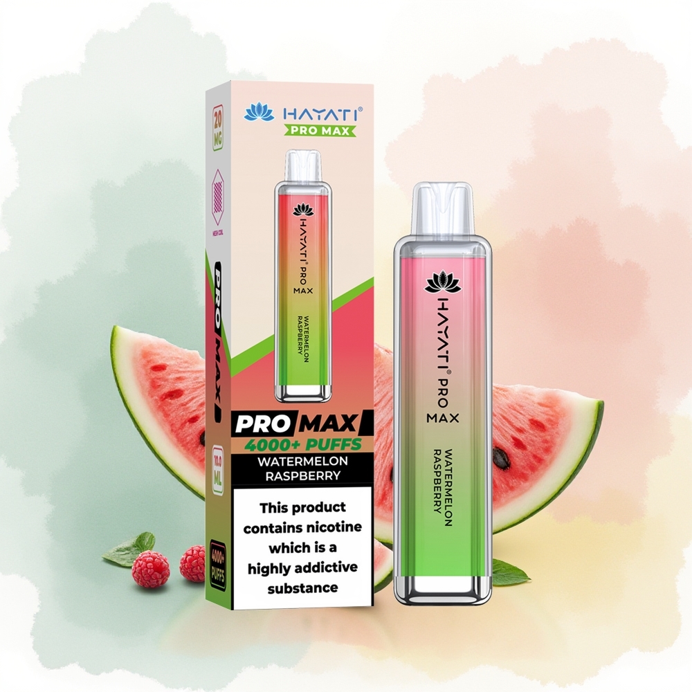 Hayati Pro Max 4000 Puffs Arbuz Malina Dual Coil Ładowany