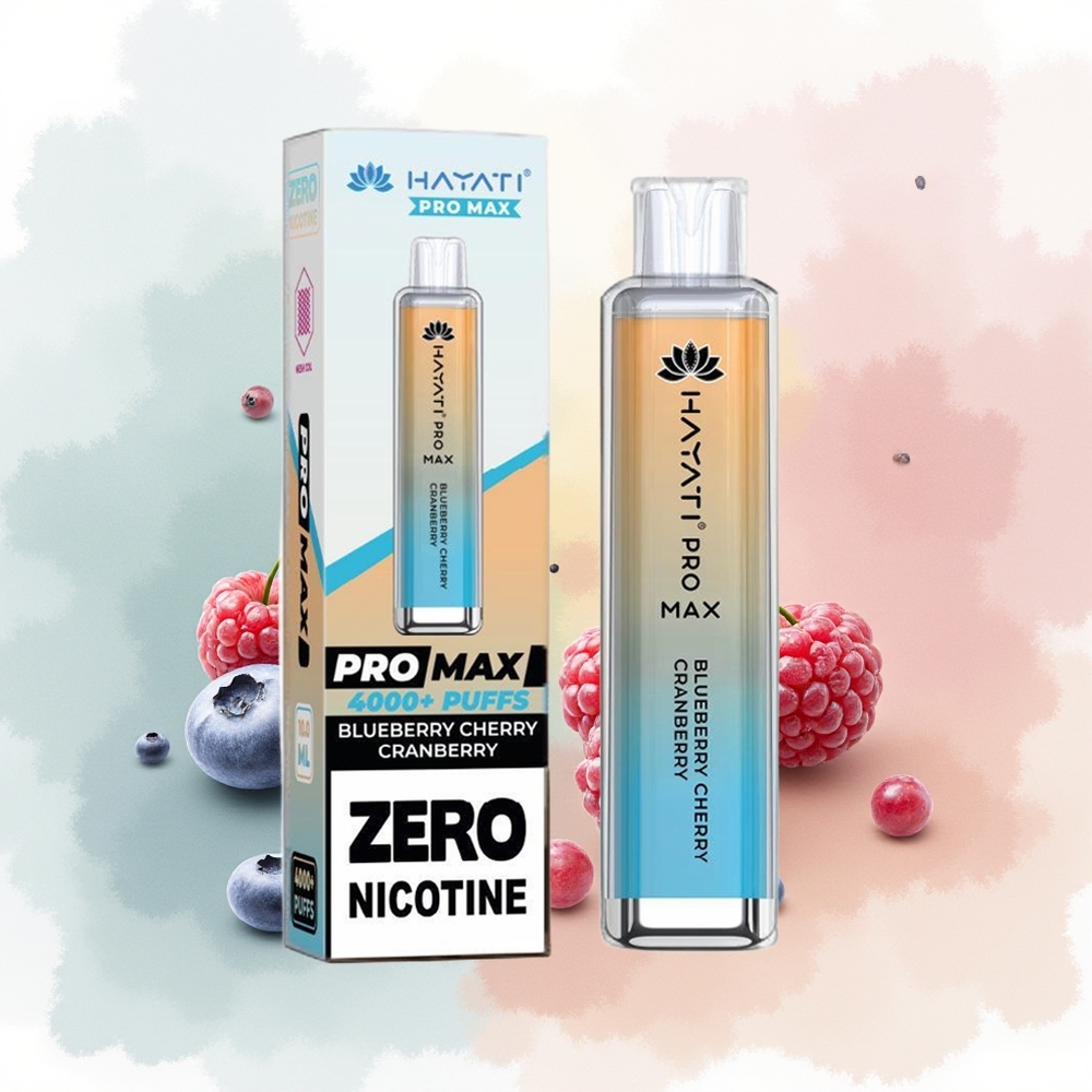Hayati Pro Max 4000 Puffs Borówka Czereśnia Żurawina 2% 5% Nikotyna