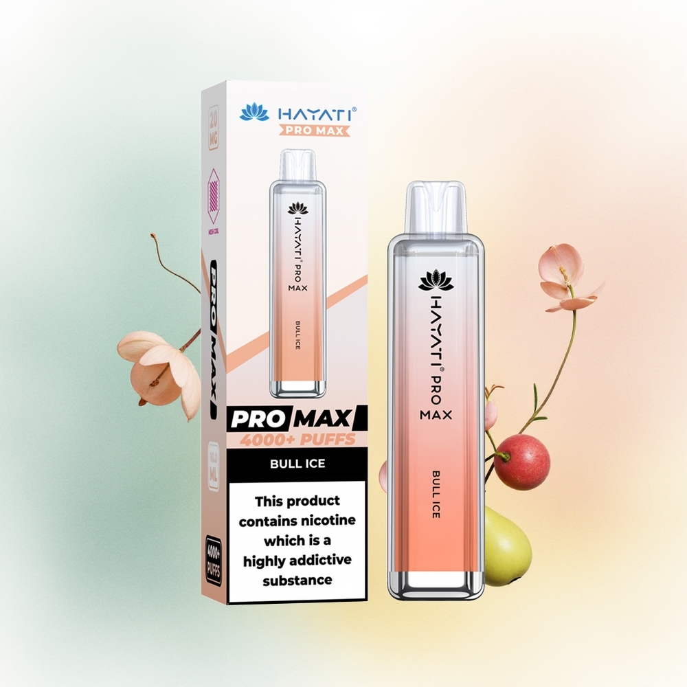 Hayati Pro Max 4000 Puffs Byk Lód Pro Moc 2ml 10ml