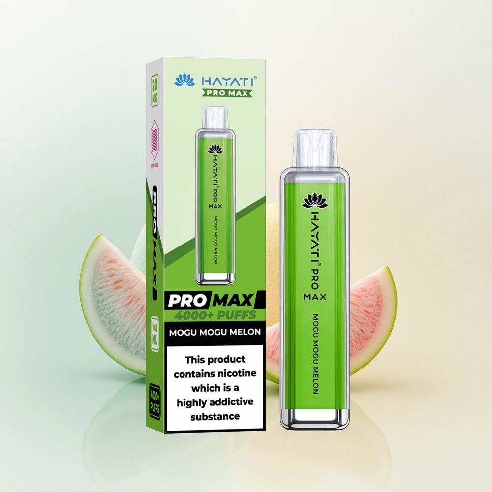 Hayati Pro Max 4000 Puffs Melonowy Mocny Dual Mesh z LED