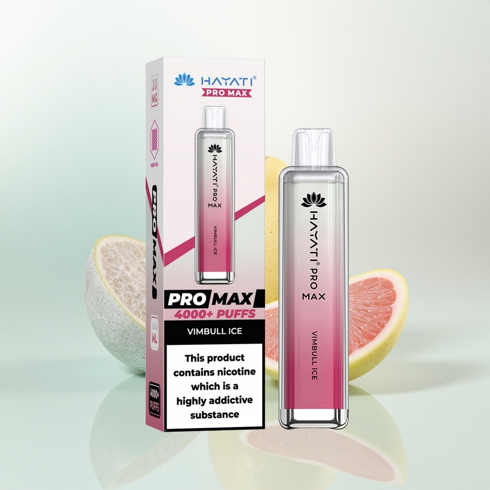 Hayati Pro Max 4000 Puffs Wimbull Lód Pro Mesh Dual LED