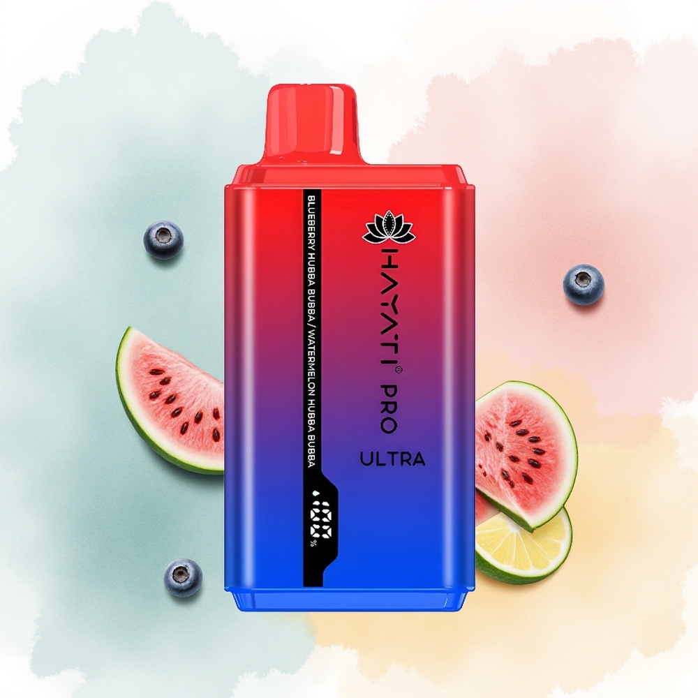 Hayati Pro Ultra 15000 Puffs Arbuzowa Hubba Bubba z 850mAh i 49 Smakami