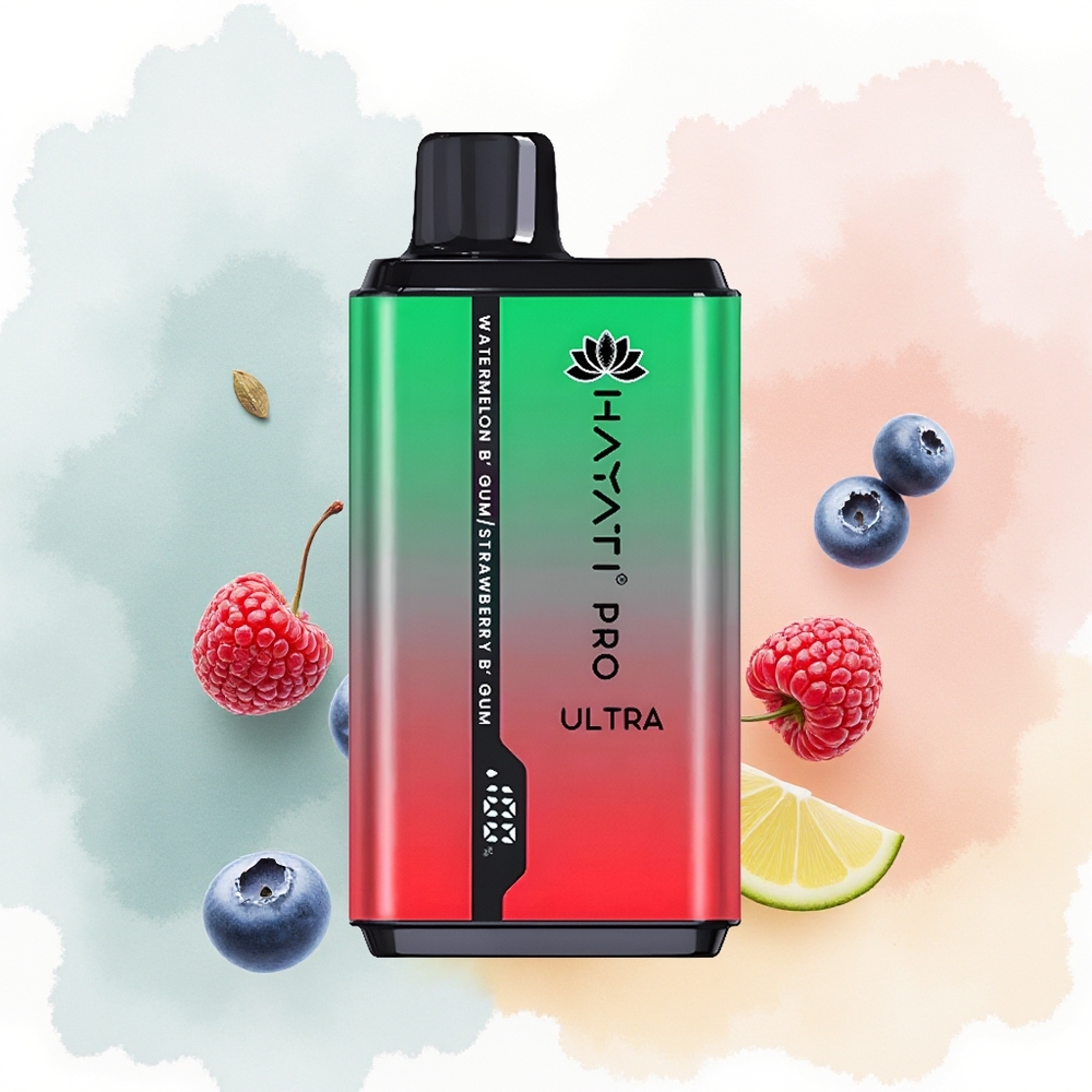Hayati Pro Ultra 15000 Puffs Borówka Malina Wiśnia Cytryna & Borówka 850mAh 2 12ml