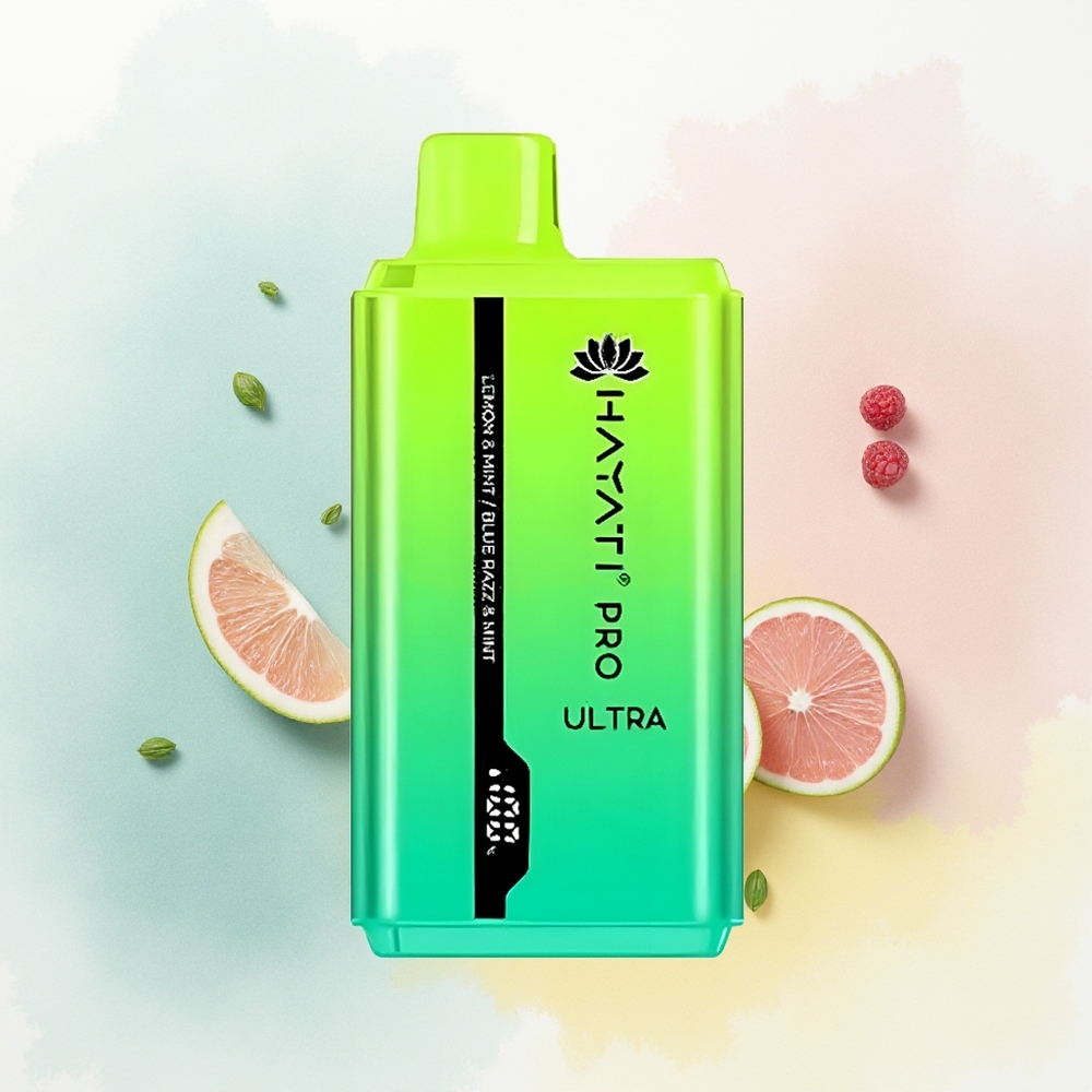 Hayati Pro Ultra 15000 Puffs Cytryna & Mięta Niebieska Malina & Mięta 850mAh 12ml