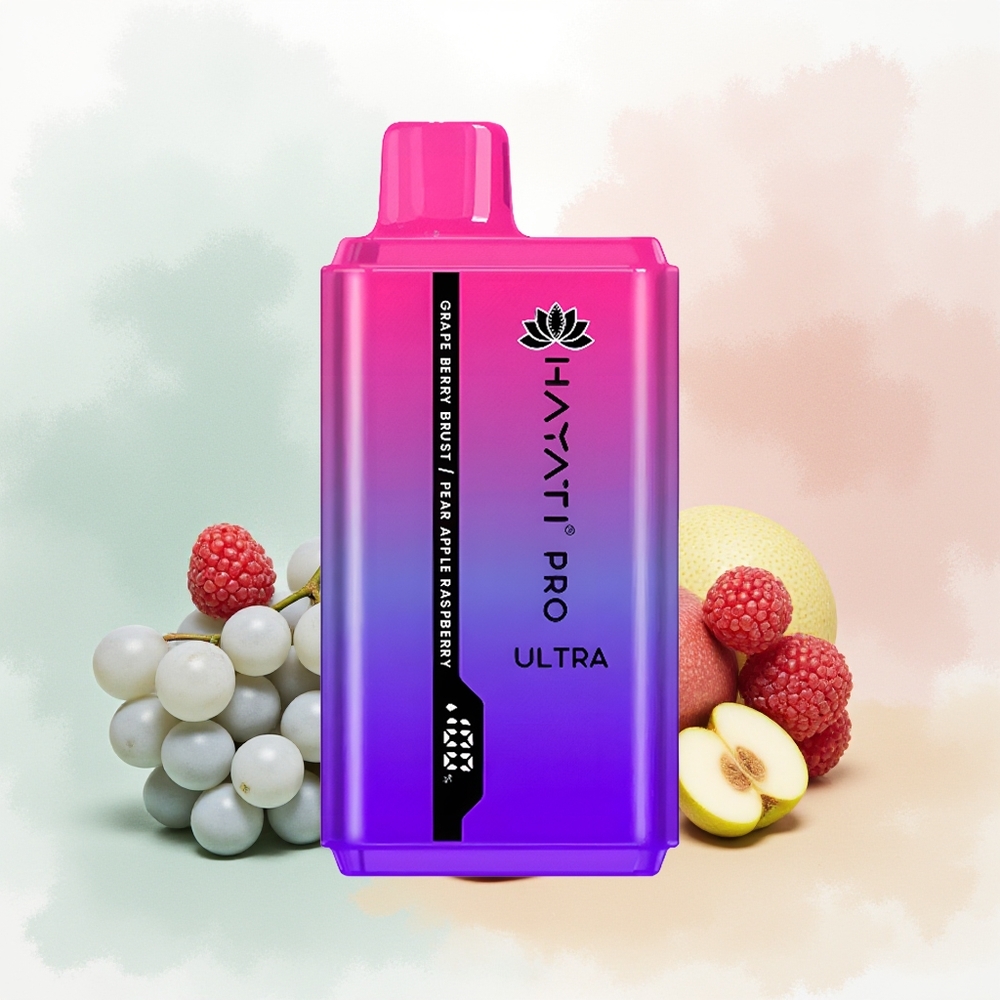 Hayati Pro Ultra 15000 Puffs Grape Berry Burst Pear Apple Raspberry 850mAh 24ml