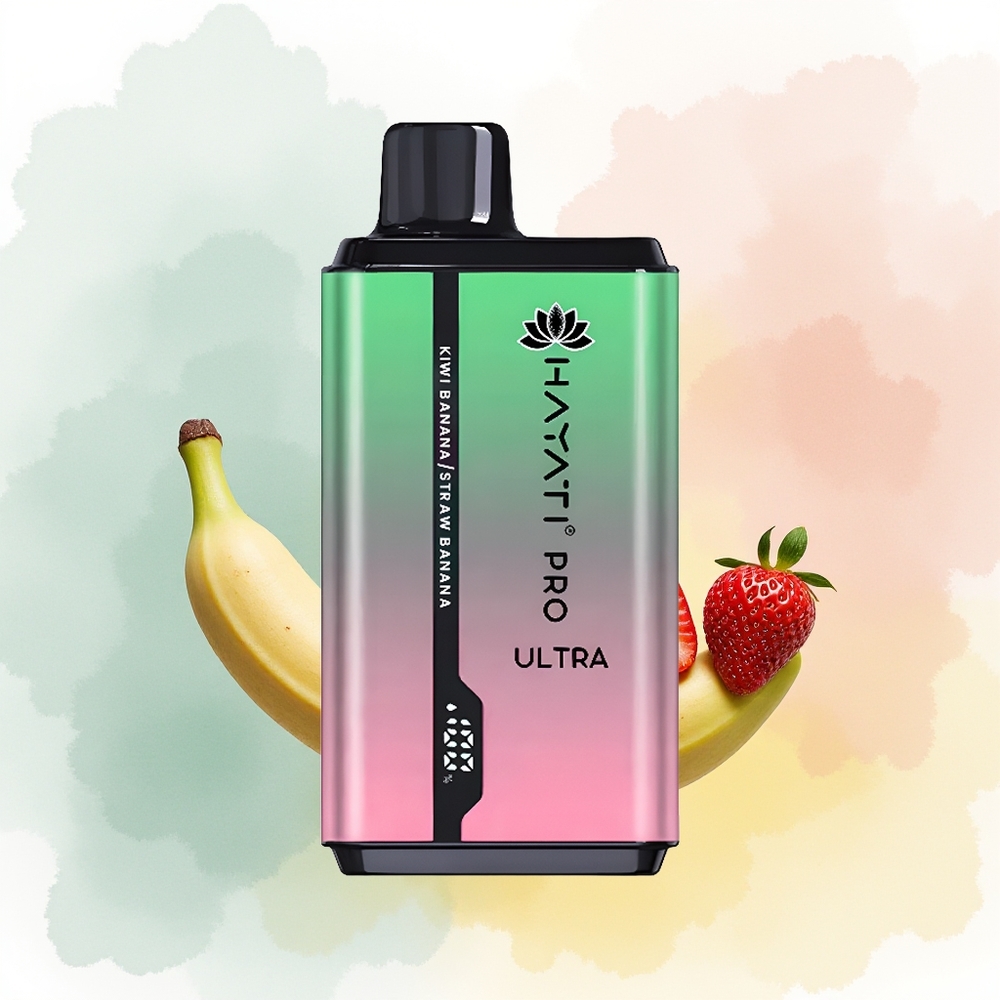 Hayati Pro Ultra 15000 Puffs Kiwi Banan Truskawka Banan 12ml 2%