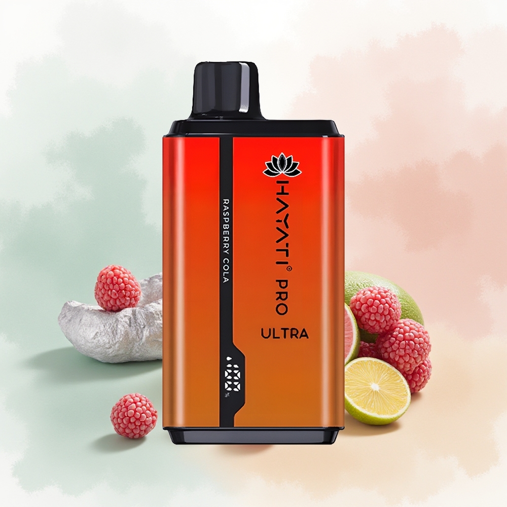 Hayati Pro Ultra 15000 Puffs Malinowa Cola Ultra 850mAh 2 12ml