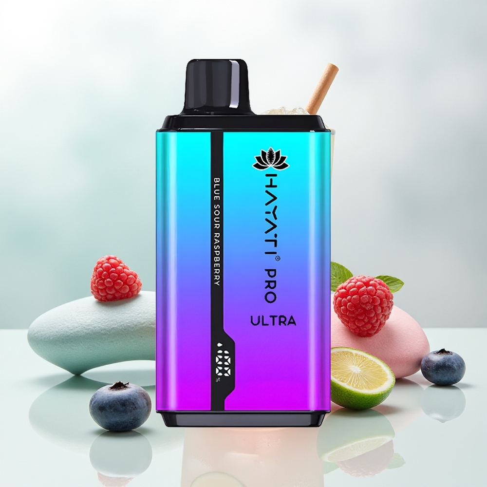 Hayati Pro Ultra 15000 Puffs Mentolowa Malina Borówka Ultra 850mAh 24ml
