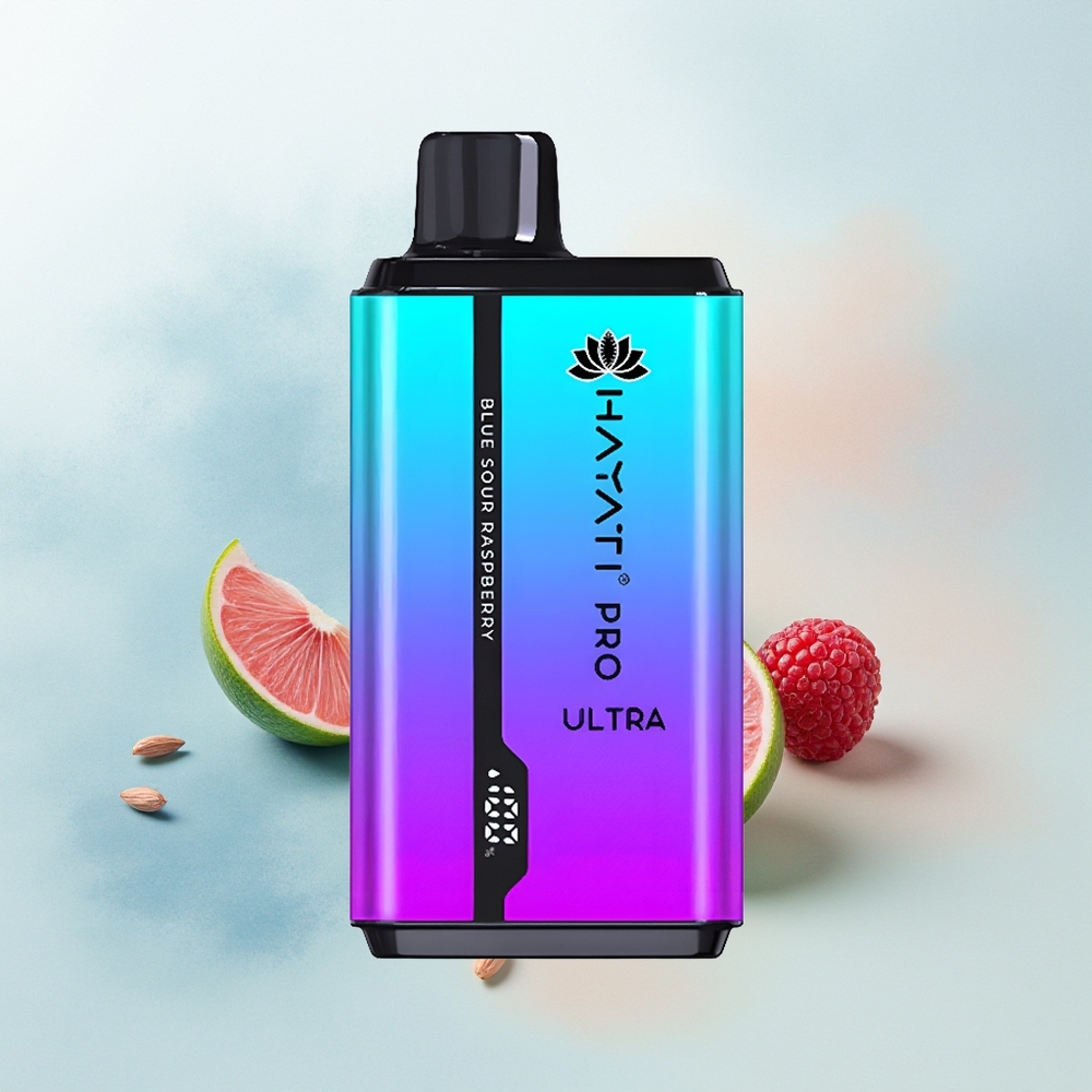 Hayati Pro Ultra 15000 Puffs Niebieska Kwaśna Malina 850mAh 24ml