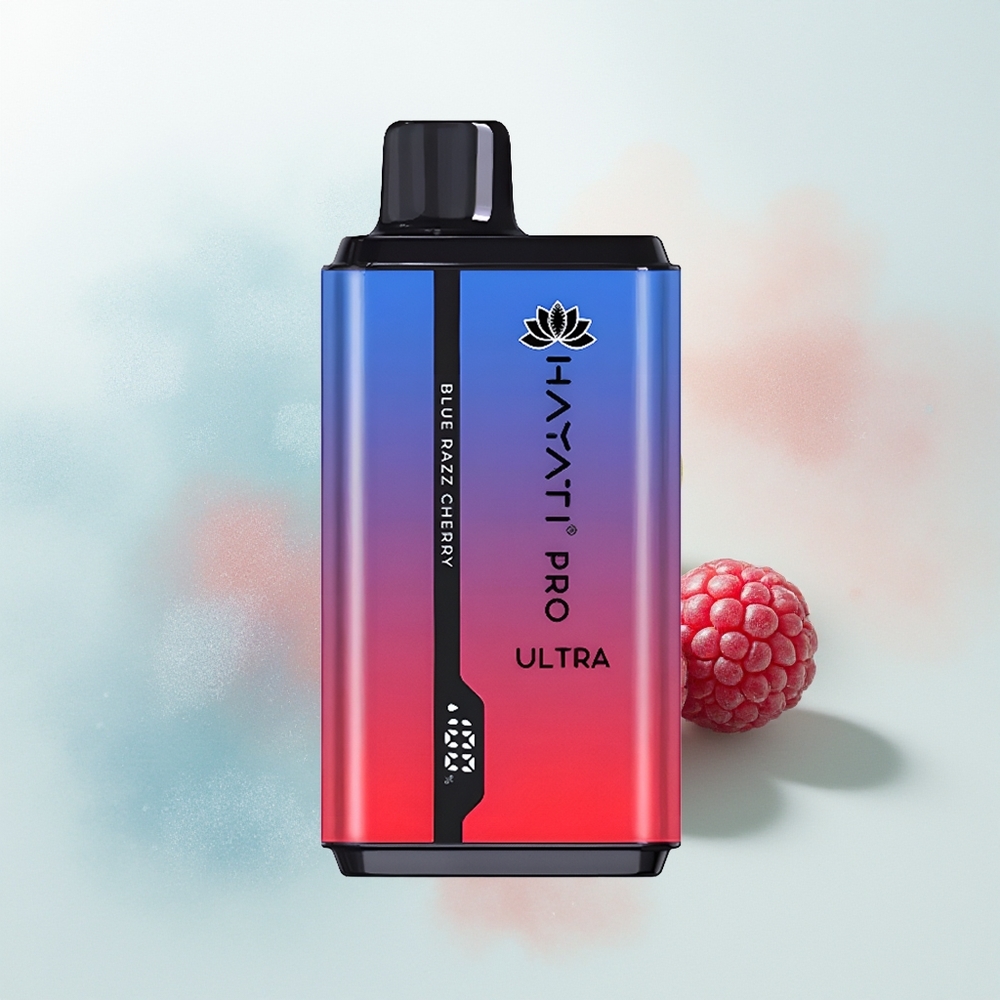 Hayati Pro Ultra 15000 Puffs Wiśniowy Błękit z Podwójnym Płynem i Mocą