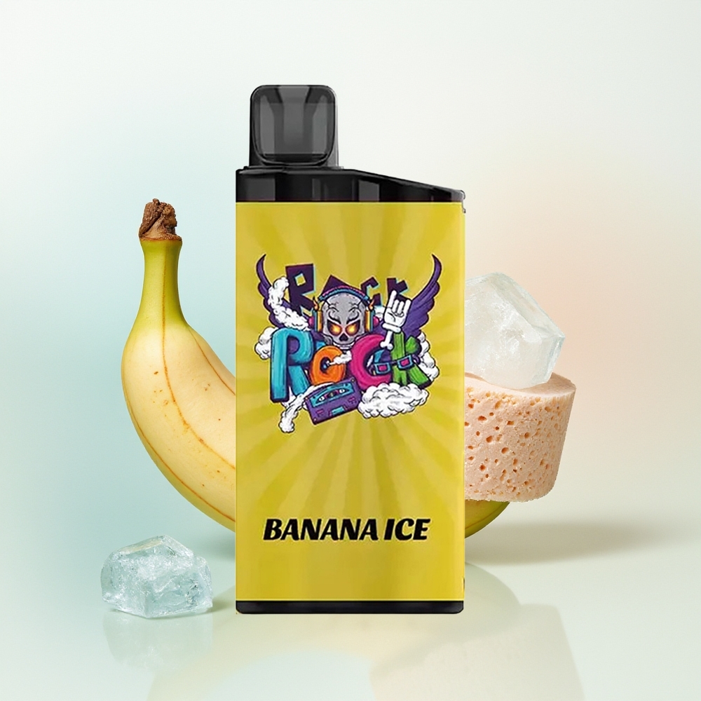 IGET Bar 3500 Puffs Lód Bananowy z 1.2 Ohm Mesh Coil i 1400 mAh