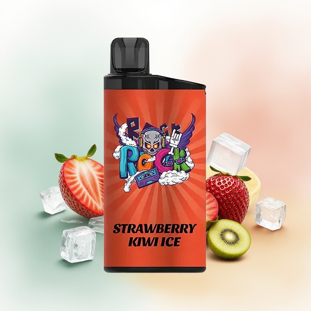 IGET Bar 3500 Puffs Truskawkowy Kiwi Lód z 1.2 Ohm Mesh i 1400 mAh