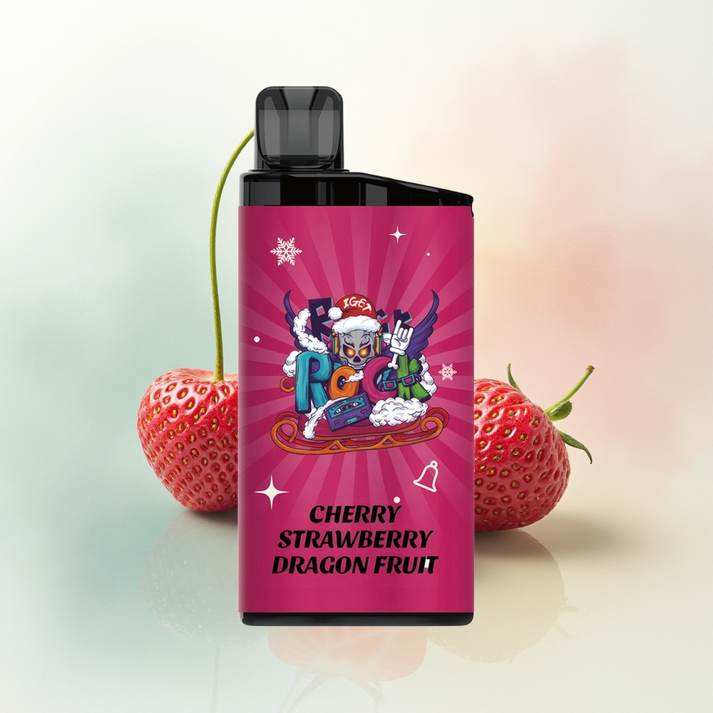 IGET Bar 3500 Puffs Wiśniowa Truskawkowa Pitaja z Mesh Coil i 1400 mAh