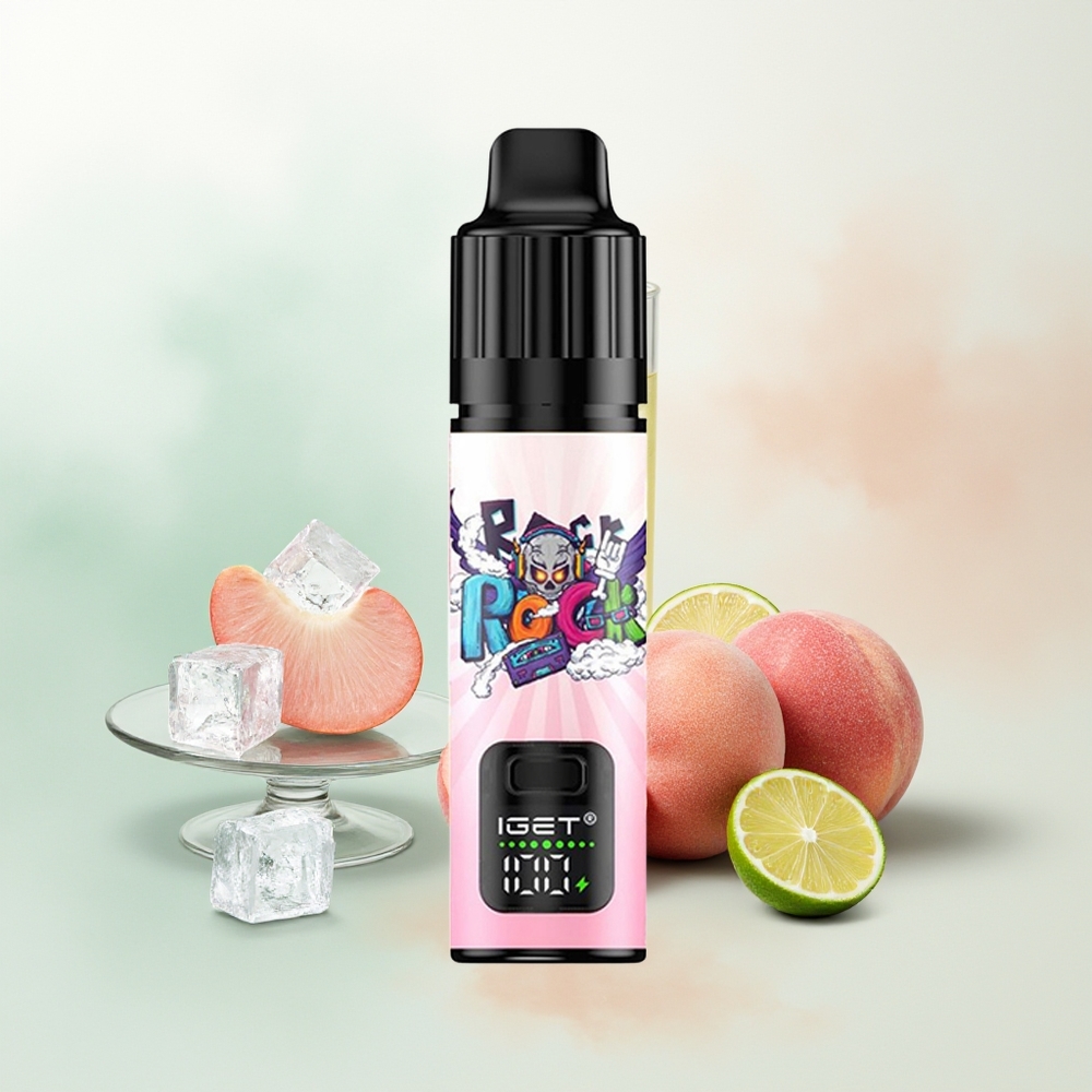IGET BAR PLUS S3 POD 10000 Puffs Brzoskwinia Lizak Limonka Lód 18 ml 1.0 Ohm