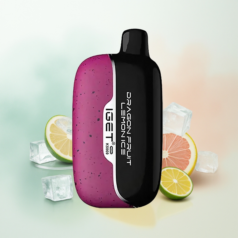 IGET Moon K5000 Puffs Smoczy Owoc Cytrynowy Lód z PC i 1.35 Ohm
