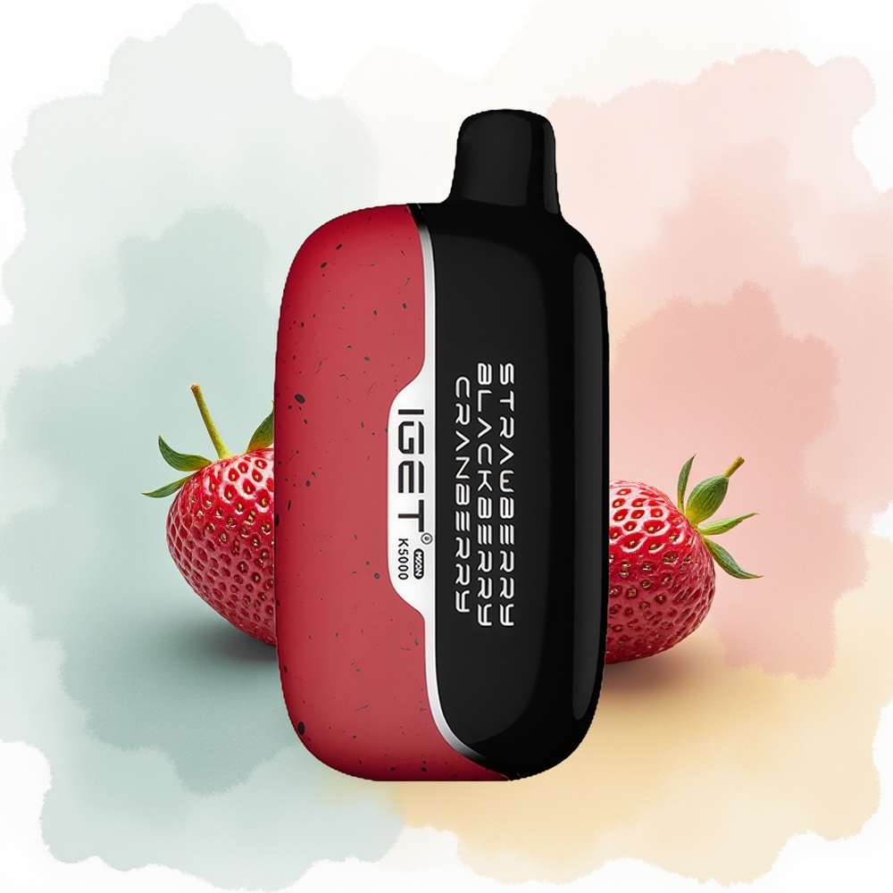 IGET Moon K5000 Puffs Truskawka Jeżyna Żurawina PC 1.35 Ohm