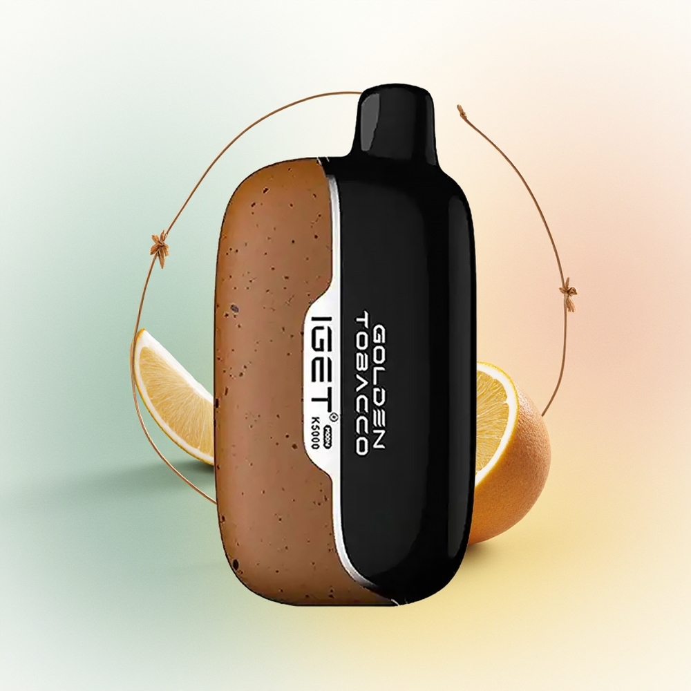 IGET Moon K5000 Puffs Złoty Tytoń Mesh 1.35 Ohm PC