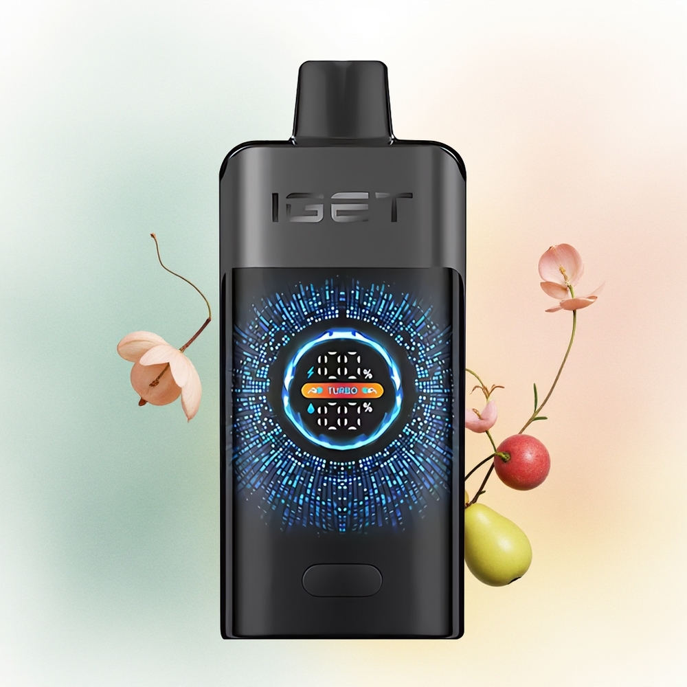 IGET ONE 12000 Puffs Czarny Las Turbo z Dużym Zakrzywionym Ekranem Kolorystycznym