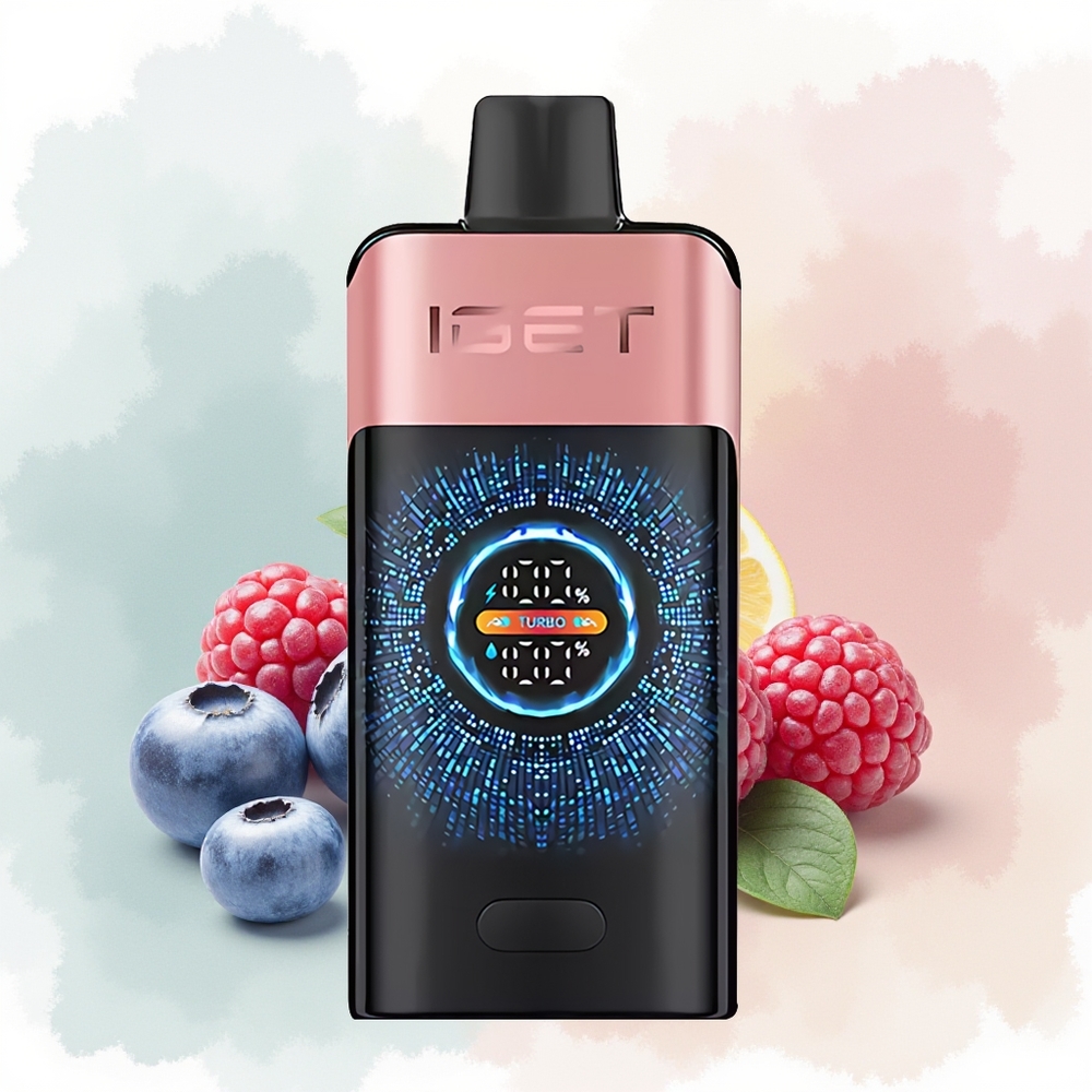 IGET ONE 12000 Puffs Jagodowo-Malinowy z Ekranem i Baterią 2700 mAh