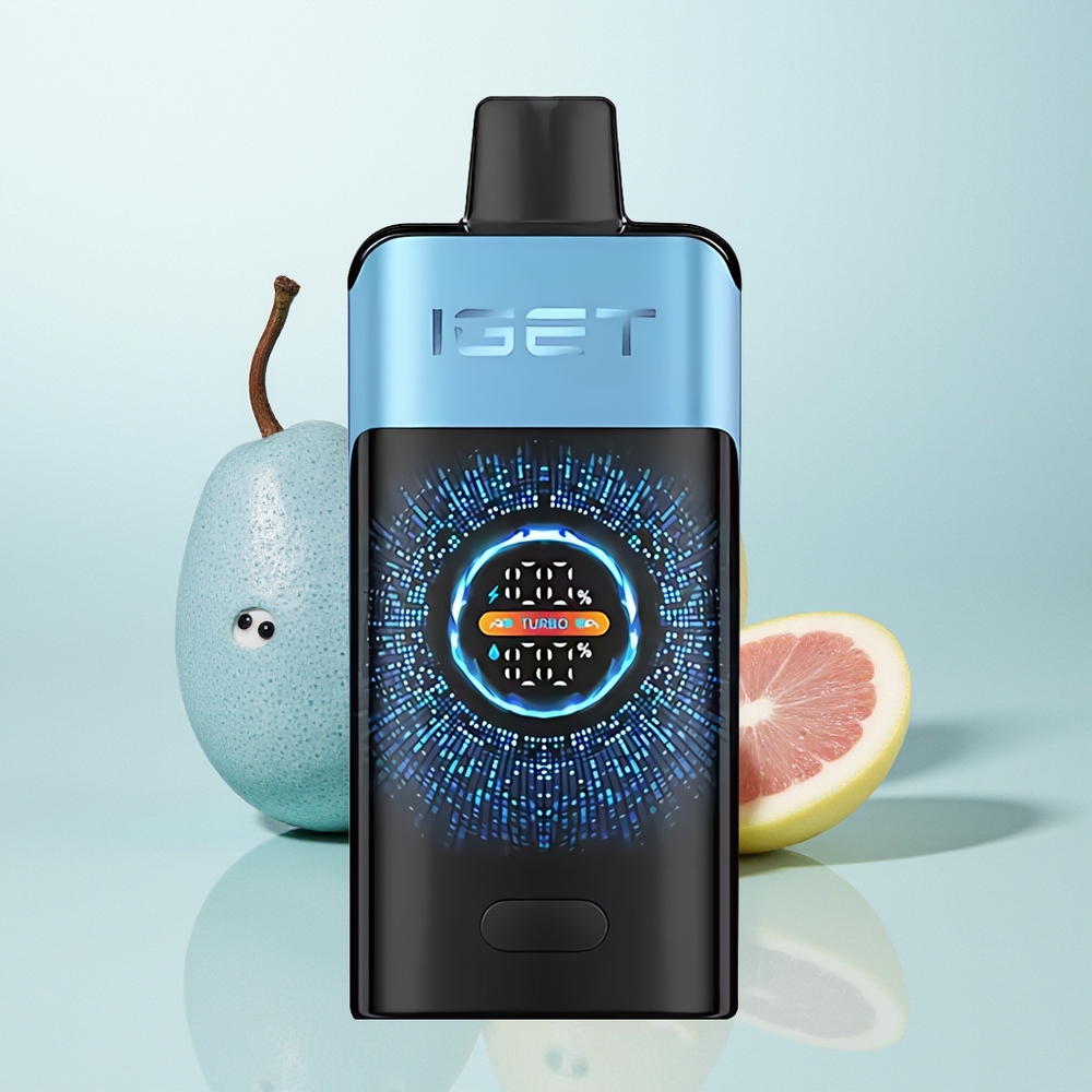 IGET ONE 12000 Puffs Niebieski Potwór z Dużym Zakrzywionym Ekranem i Podwójną Siateczką