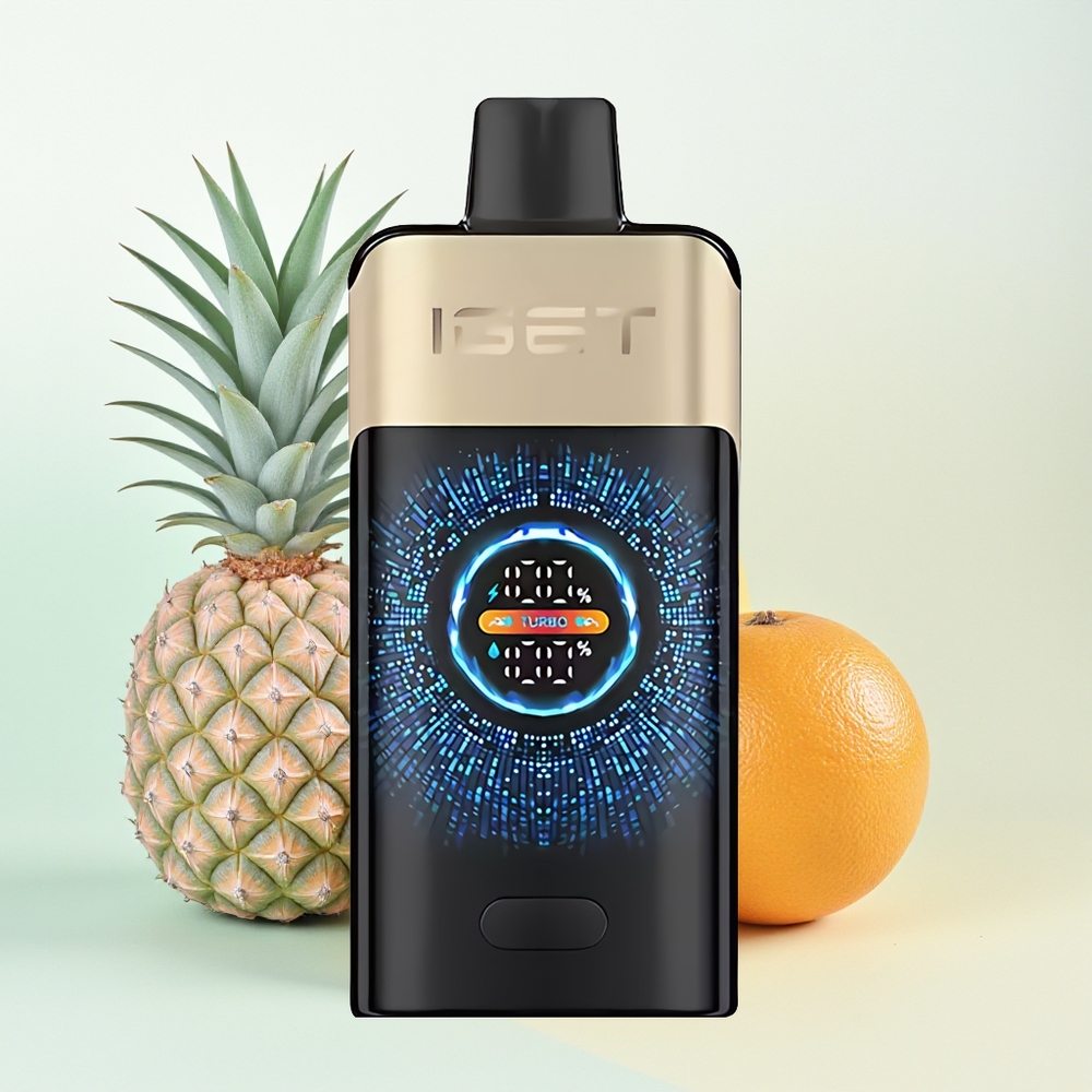 IGET ONE 12000 Puffs Tropikalna Pomarańcza Potwór z Zakrzywionym Ekranem i Podwójną Siatką