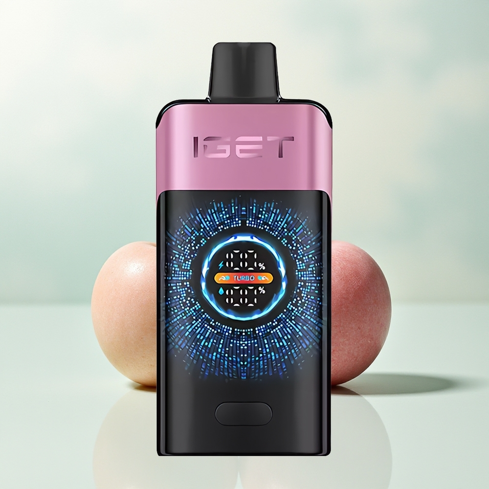IGET ONE 12000 Puffs Wiśniowy Potwór z Zakrzywionym Ekranem i Podwójną Siateczką