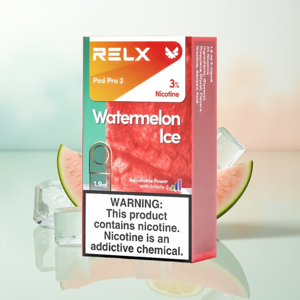 Relx Pod Pro 2 Vape Device Puffs Arbuzowy Lód 1.9ml 3 Tryby