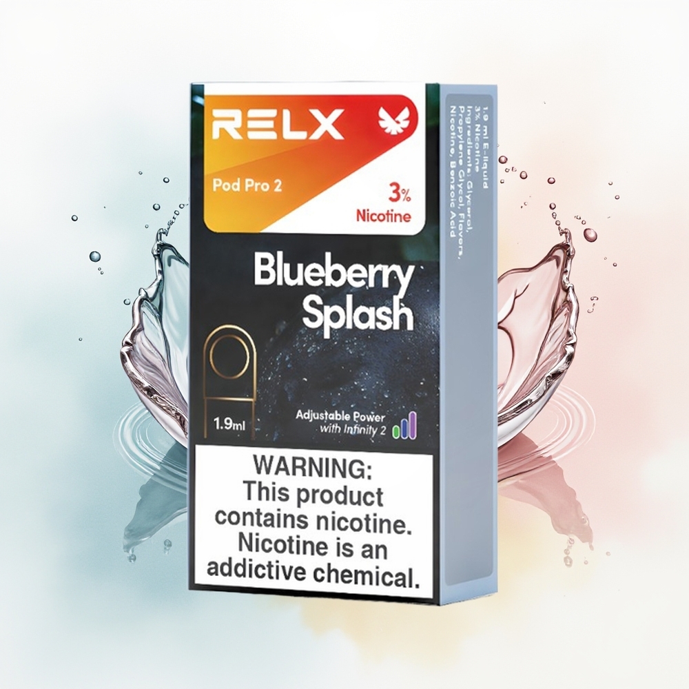 Relx Pod Pro 2 Vape Device Puffs Borówkowa Fala 1.9ml / 3 Tryby (Eco 5.5W, Smooth 6.5W, Boost 8W)
