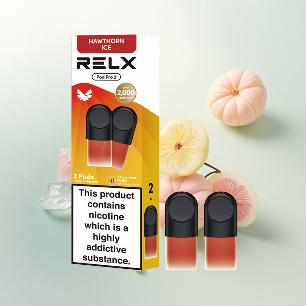 Relx Pod Pro 2 Vape Device Puffs Głóg Lód - 1,9ml / 3 Tryby (Eco, Smooth, Boost)
