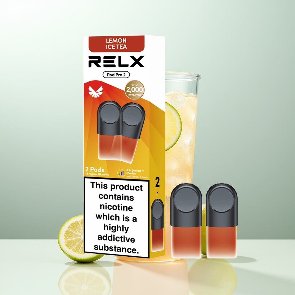 Relx Pod Pro 2 Vape Device Puffs Herbata Cytrynowa Mrożona z 1.9ml i Trybami Eco-Smooth-Boost